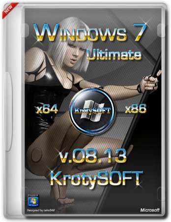 Windows 7 SP1  KrotySOFT v.08.13 (x64/x86/RUS)