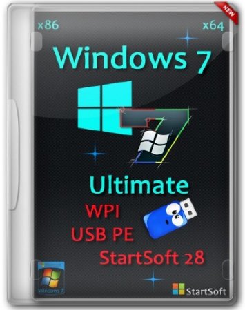 Windows 7 Ultimate SP1 Plus WPI USB PE x86/x64 StartSoft 28 (RUS/2013)