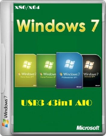 Windows 7 IE10/USB3 43in1 AIO Activated September 2013 (x86/x64/ENG/RUS)