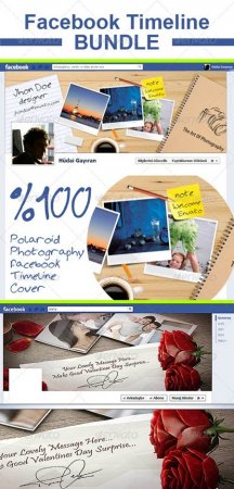 PSD - Facebook Timeline Cover Bundle