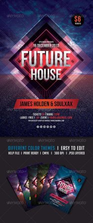 PSD - Future House Flyer