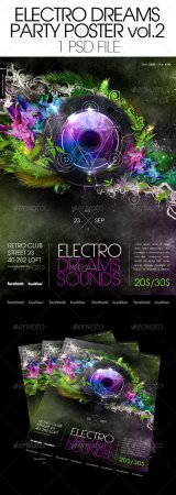 PSD - Electro Dreams Poster vol. 2