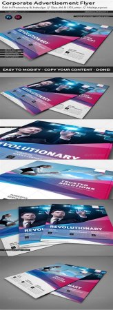 PSD -  Corporate Flyer / Ad Template / US Letter / Din A4