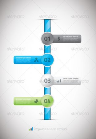 PSD - Infographic business timeline template vector illu