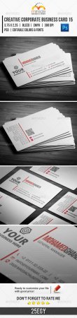 PSD -  Creative Corporate Business Card 15