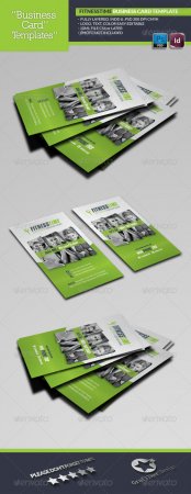 Fitness Time Business Card Template