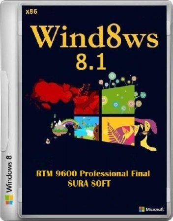 Windows 8.1 RTM 9600 Professional Final SURA SOFT (x86/2013/RUS)   