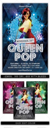 Queen Pop Flyer Template