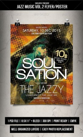 PSD - Jazz Music Flyer / Poster Vol.2