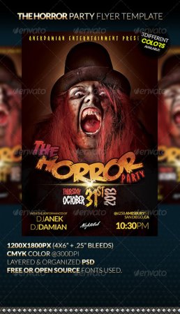 HORROR Party Flyer Template