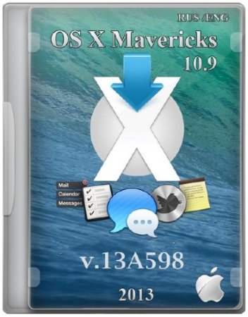 OS X Mavericks 10.9 GM v.13A598 (RUS/ENG/2013)