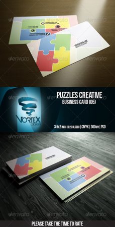 PSD - Puzzles Creative Business Card