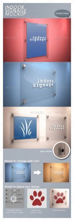 PSD - Indoor Signage Mockup