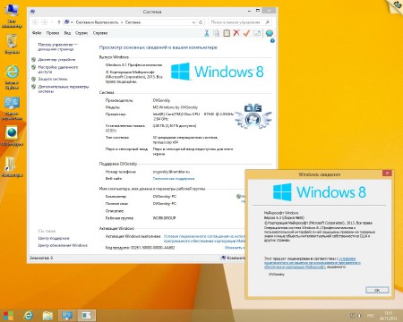 Windows 8.1 Professional x86/x64 VL by OVGorskiy 11.2013 2 DVD (RUS/2013)