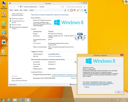 Windows 8.1 Professional x86/x64 VL by OVGorskiy 11.2013 2 DVD (RUS/2013)