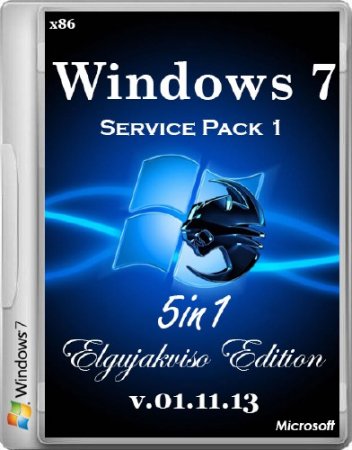 Windows 7 SP1 5in1 Elgujakviso Edition v.01.11.13 (x86/RUS/2013)