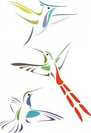 Stylized Birds II, 25xEPS