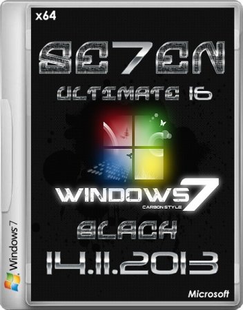 Windows 7 Black 16 se7en Ultimate - update 14.11.2013 (x64/ENG/RUS)