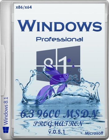 Windows 8.1 Professional x86/x64 6.3 9600 v.0.4.1/v.0.4.2/v.0.5.1  PROGMATRON (2013/RUS)