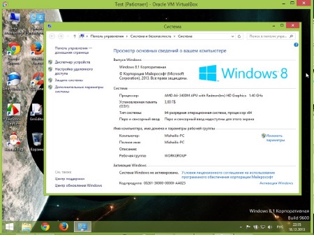 Windows 8.1 Enterprise x64 by Mishailis v.1 (2013/RUS)