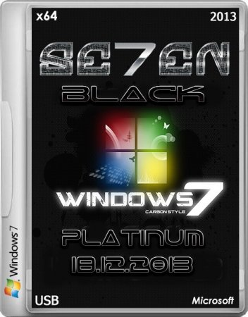 Windows 7 Ultimate Black Platinum - update 18.12.2013 (x64/ENG)