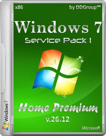 Windows 7 Home Premium SP1 x86 v.26.12 by DDGroup (2013/RUS)