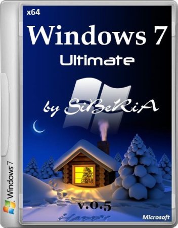 Windows 7 Ultimate by SiBeRiA v.0.5 (x64/RUS/2013)