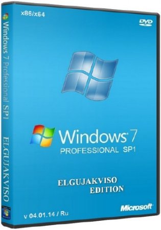 Windows 7 Professional SP1 x86/x64 Elgujakviso Edition v04.01.14 (RUS/2014)