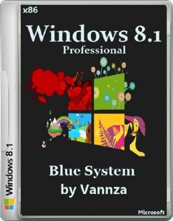 Windows 8.1 x86 Pro Blue System by Vannza (2014/RUS)