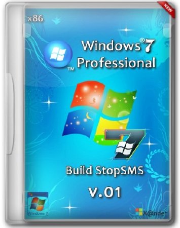 Windows 7 SP1 Professional Build StopSMS x86 v.01 by X@nder (RUS/2014)