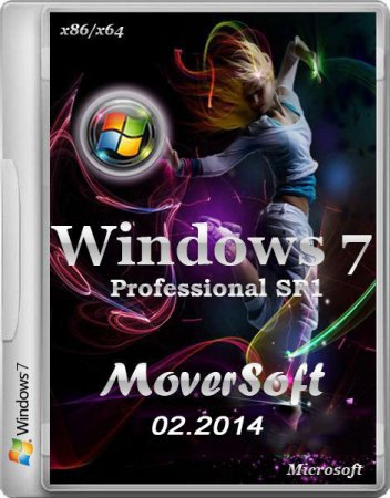 Windows 7 Pro SP1 by MoverSoft 02.2014 (x86/x64/RUS)