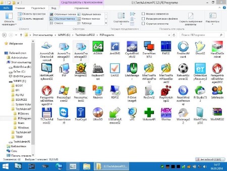   WinPE5 - TechAdmin 1.1 (x86/x64/RUS/2014)