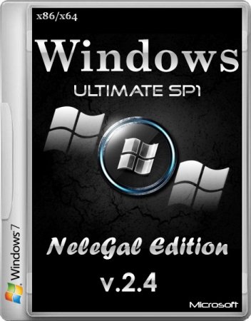 Windows 7 SP1 Ultimate x86/x64 NeleGal Edition v.2.4 (2014/RUS)