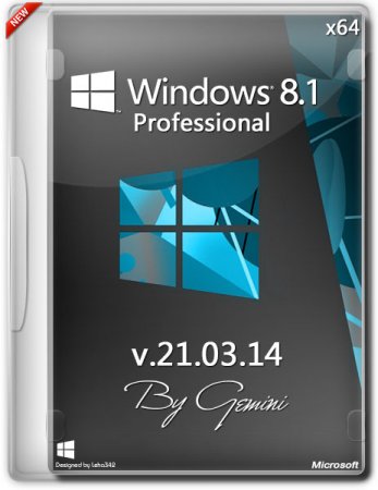 Windows 8.1 Professional v.21.03.14 by Gemini (x64/RUS)