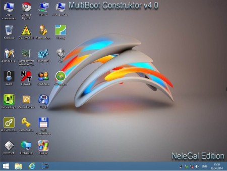 Multiboot USB onstructor NeleGal Edition UEFI v4.0 (RUS/2014)