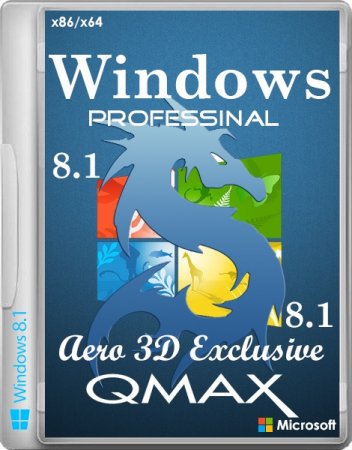 Windows 8.1 x86/x64 Professinal Aero 3D Exclusive by Qmax (2 DVD/2014/RUS)