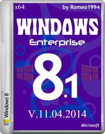 Windows 8.1 Enterprise x64 Update 1 v.11.04.14 by Romeo1994 (2014/RUS)