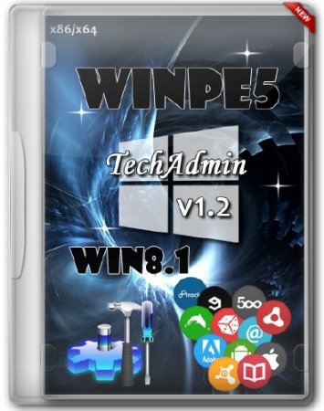   WinPE5 - TechAdmin 1.2 (x86/x64/RUS/2014)