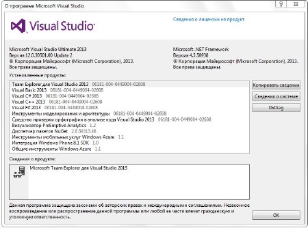 Microsoft Visual Studio 2013 Ultimate 12.0.30501.00 Update 2 Final (2014/RUS)