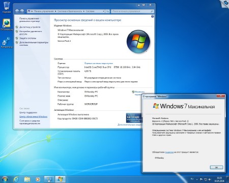 Windows 7 SP1 x86/x64 8 in 1 Origin-Upd 05.2014 by OVGorskiy 1DVD (RUS/2014)