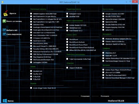 WPI StaforceTEAM 1.6.1 (x86/x64/2014/RUS)