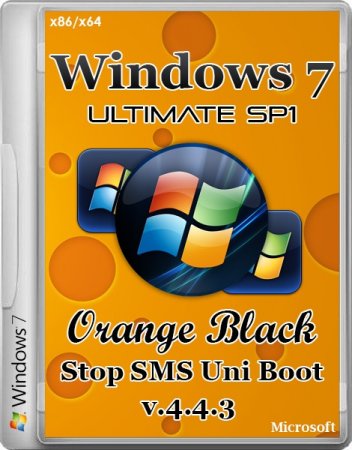 Windows 7 SP1 Ultimate OrBlack by -=Qmax= (x86/x64/RUS/2014)