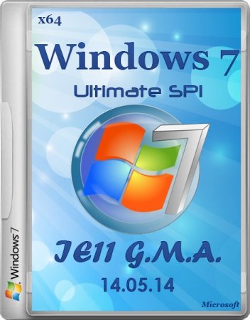 Windows 7 ultimate SP1 x64 IE11 G.M.A. 14.05 (2014/RUS)