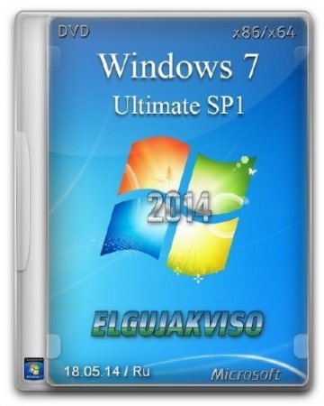 Windows 7 Ultimate SP1 Elgujakviso Edition v.18.05.14 (x86/x64/RUS/2014)