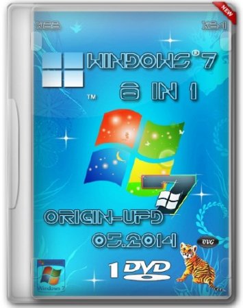 Windows 7 SP1 x86/x64 8 in 1 Origin-Upd 05.2014 by OVGorskiy 1DVD (RUS/2014)