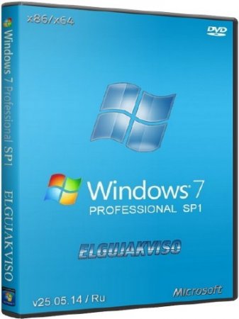 Windows 7 Professional SP1 Elgujakviso Edition v.25.05.14 (x86/x64/RUS/2014)