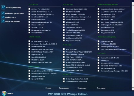 Multiboot USB Wampir Edition 0.6.14 "Universe" (x86/x64/RUS/2014)