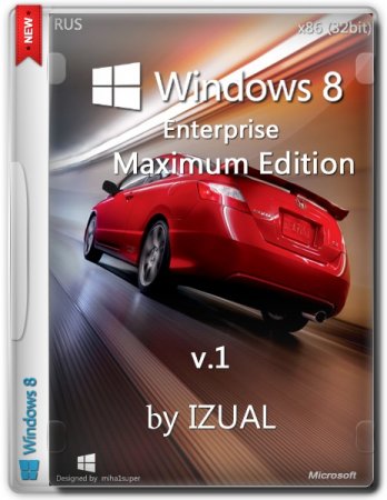 Windows 8 Enterprise x86 by IZUAL Maximum Edition v.1. 24.06 (2014/RUS)