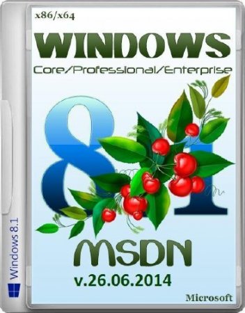 Windows 8.1 Core/Professional/Enterprise 6.3 9600 MSDN by Progmatron v.26.06.2014 (x86/x64/RUS/2014)