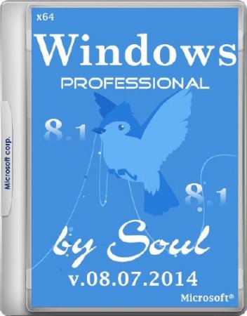 Windows 8.1 Professional Update1 by Soul v.08.07.2014 (64/RUS/2014)